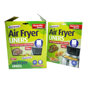 Sealpak Square Air Fryer квадратни подложки за еднократна употреба за еър фрайър 20х20см 40бр