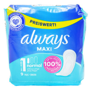 Always Maxi Normal дамски превръзки 9бр