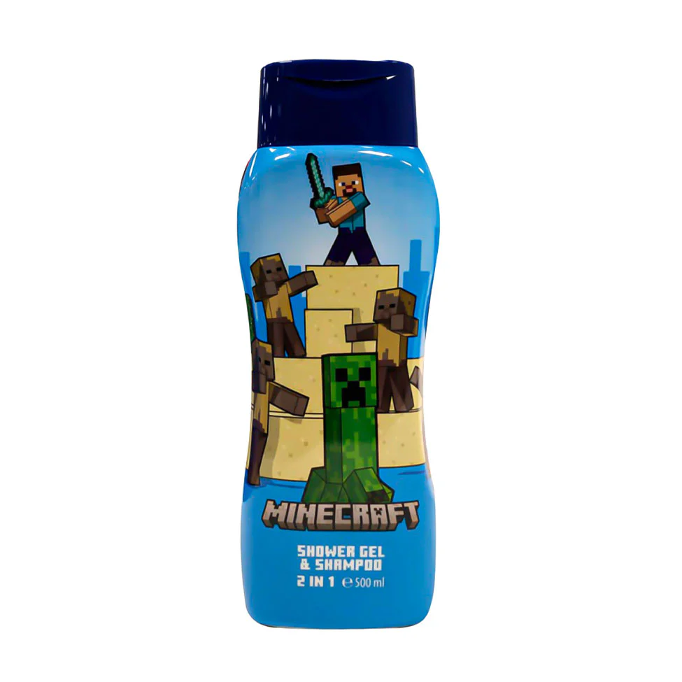 Minecraft 2в1 детски шампоан и душ гел 500мл