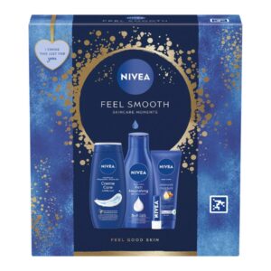 Nivea Nourishing Set душ гел 250мл + лосион за тяло 250мл + крем за ръце 100мл + балсам за устни 4,8гр