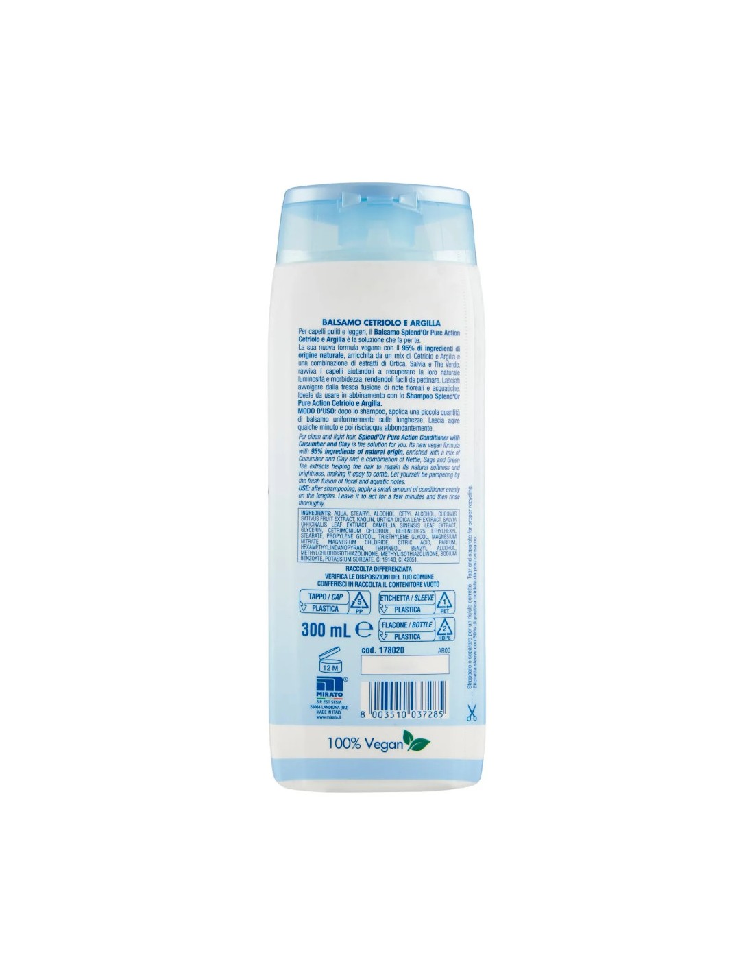 splend-or-balsamo-districante-pure-action-cetriolo-e-argilla-per-capelli-grassi-300-ml