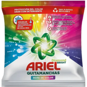Ariel Diamond Bright Color препарат за петна 150 гр с активен кислород за ефективно премахване на упорити петна, запазване на ярките цветове и свежест на дрехите.