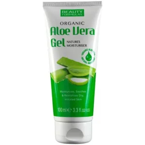 Beauty Formulas Organic Aloe Vera хидратиращ гел 100 мл с органично алое вера за лице и тяло, успокоява и хидратира кожата.