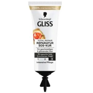 Gliss SOS Total Repair терапия за коса 15 мл за суха и увредена коса с течен кератин и цветен нектар