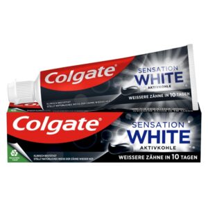 Colgate Sensation White паста за зъби 75 мл – избелваща паста за ежедневна употреба за премахване на повърхностни петна, свеж дъх и защита от кариес.