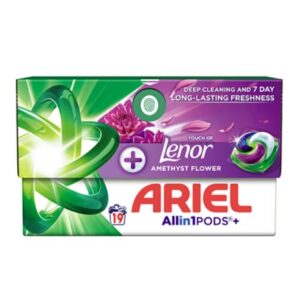 Ariel All in 1 Pods Lenor Amethyst Flower капсули за пране 19 бр.
