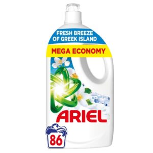 Ariel Fresh Breeze of Greek Island течен перилен препарат 3,87 л 86 пранета
