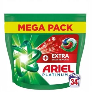 Ariel Platinum+ Extra Stain Removal капсули за пране 34 бр.