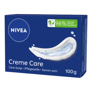 Nivea Creme Care тоалетен сапун 100 гр – нежен сапун с класическия аромат на NIVEA Creme за ежедневно почистване и мека кожа.