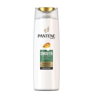 Pantene Smooth за мека и гладка коса шампоан 360 мл – шампоан с Pro-V и Active Nutri-Plex за хидратация, изглаждане и контрол на бухването и наелектризирането.