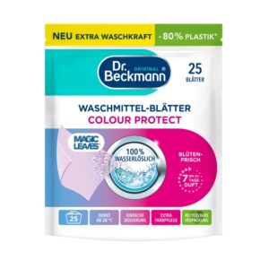 Dr Beckmann Magic Leaves Color Protect перилен препарат на листчета за цветно пране 25 бр.