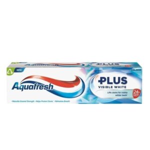 Aquafresh Plus Visible White избелваща паста за зъби 75 мл