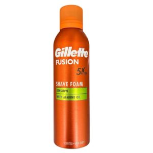 Gillette Fusion 5X Sensitive Almond пяна за бръснене 250 мл