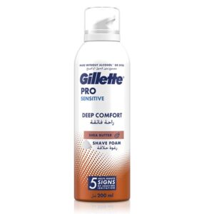 Gillette Pro Sensitive Shea Butter Deep Comfort пяна за бръснене 200 мл