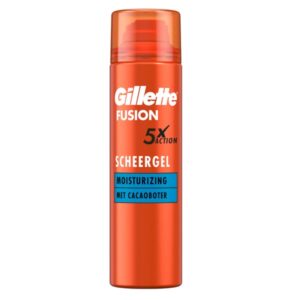 Gillette Fusion 5X Moisturizing Какао гел за бръснене 200 мл