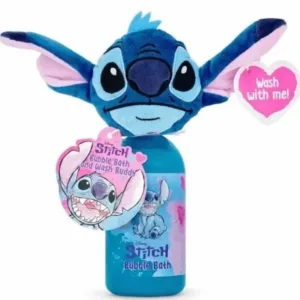 Disney Stitch детски душ гел и пяна за вана 300мл + плюшена гъба