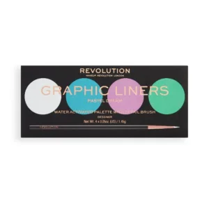 Revolution Graphic Pastel Dream водоактивираща палитра 4 цвята + четка