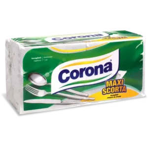 Corona еднопластови салфетки 33х30см 180бр